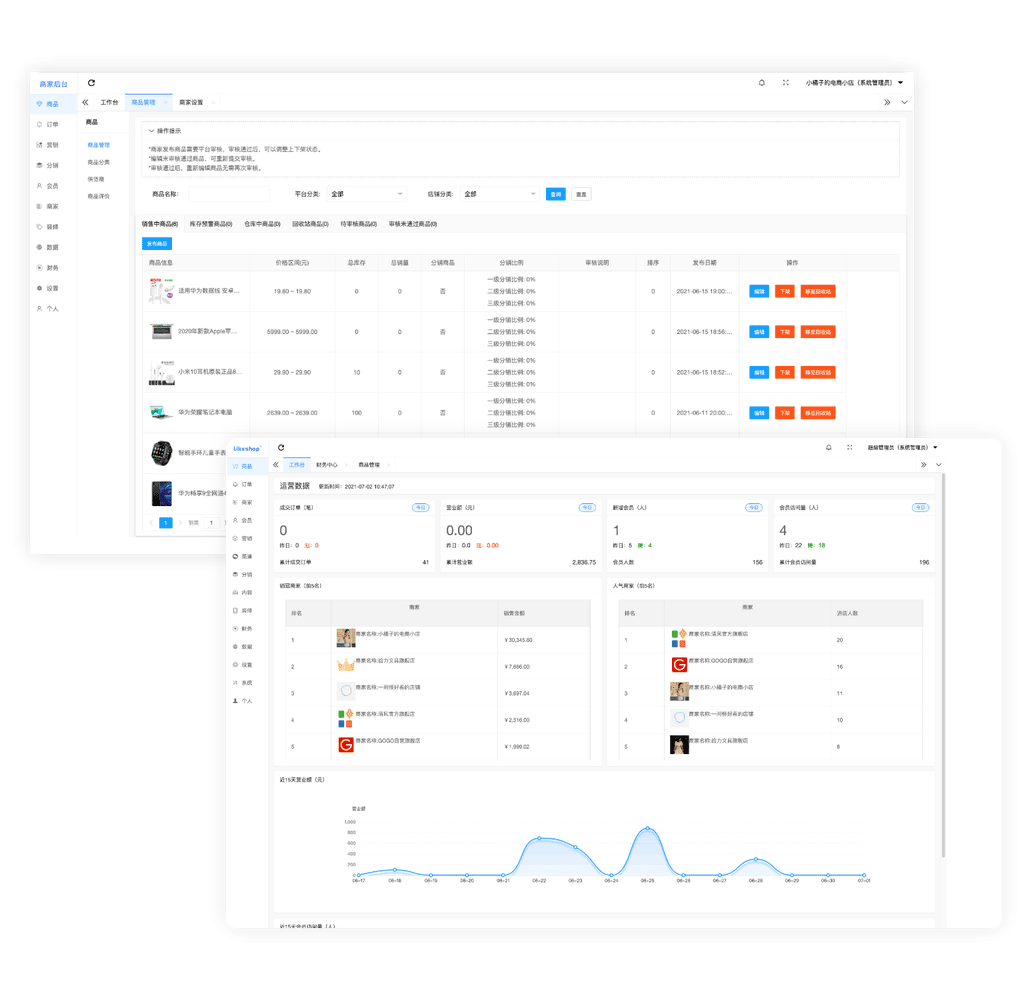 多商户商城系统